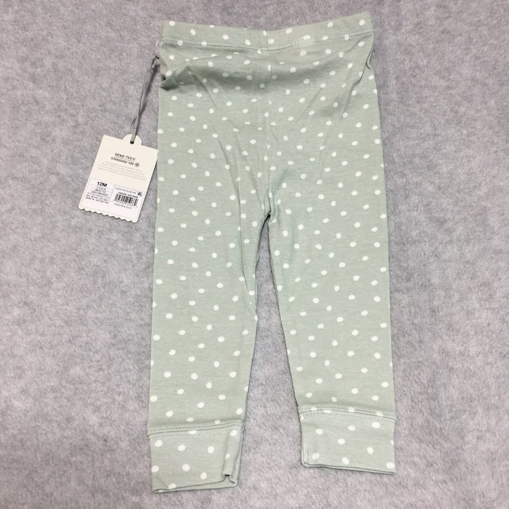 Cloud Island 12 months 3 pack Pull-On Pants Light Pink Green Teal Blue - Picture 9 of 12